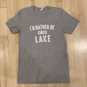 Women’s “rather be at the lake” tee